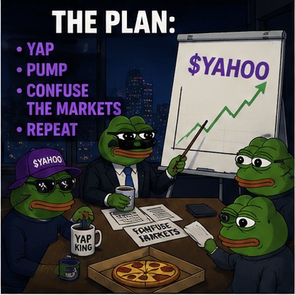 The plan: Yap, Pump, Confuse the markets, Repeat