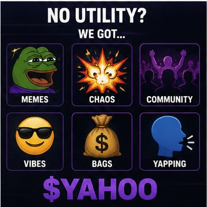 No utility? We got memes, chaos, community, vibes, bags, yapping